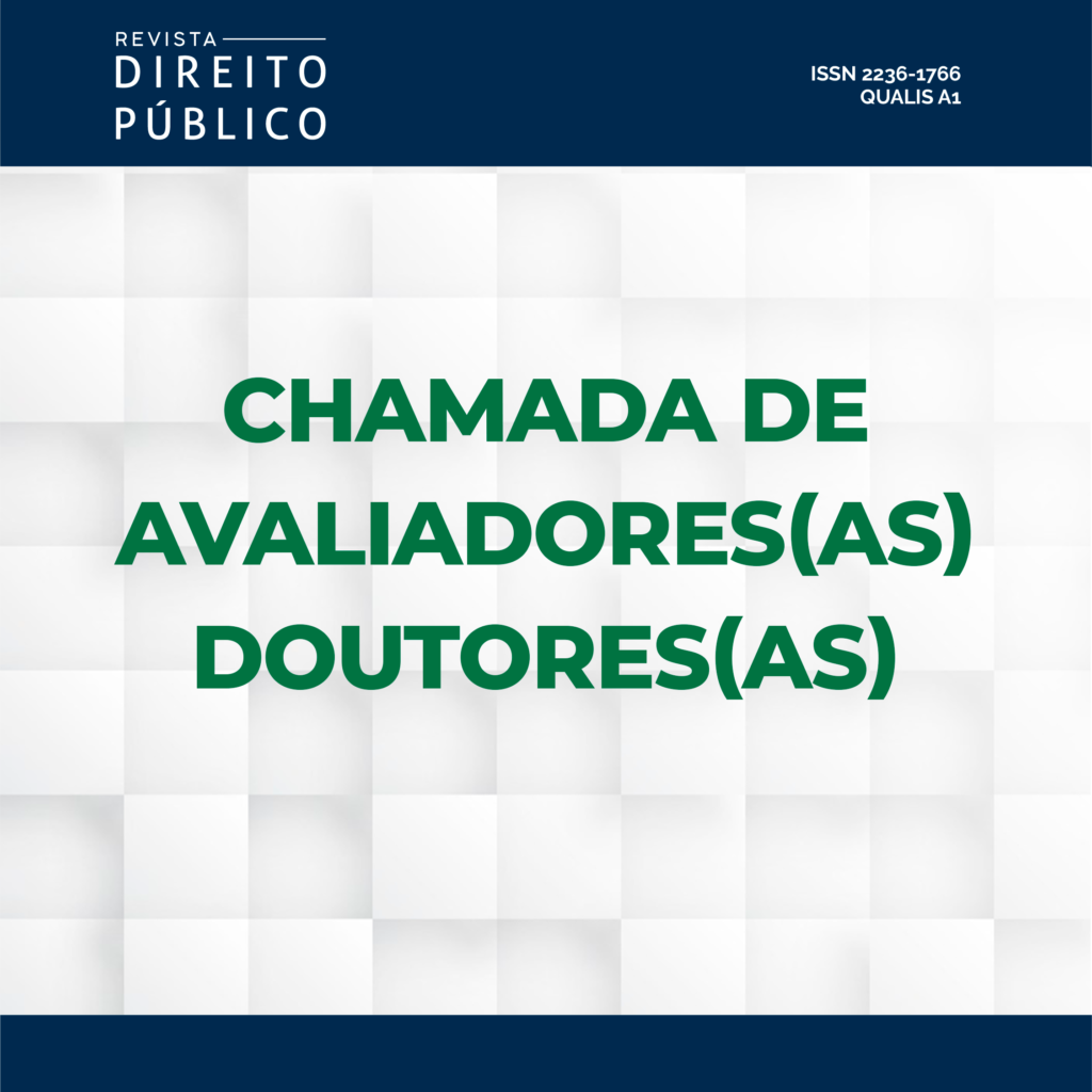 Comunicado de Chamada de Avaliadores(as) Doutores(as)